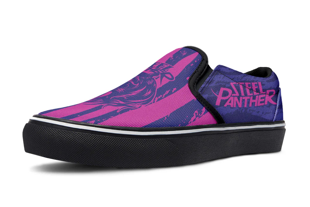 Slipon Pink Blue Tiger Pattern - Image 3