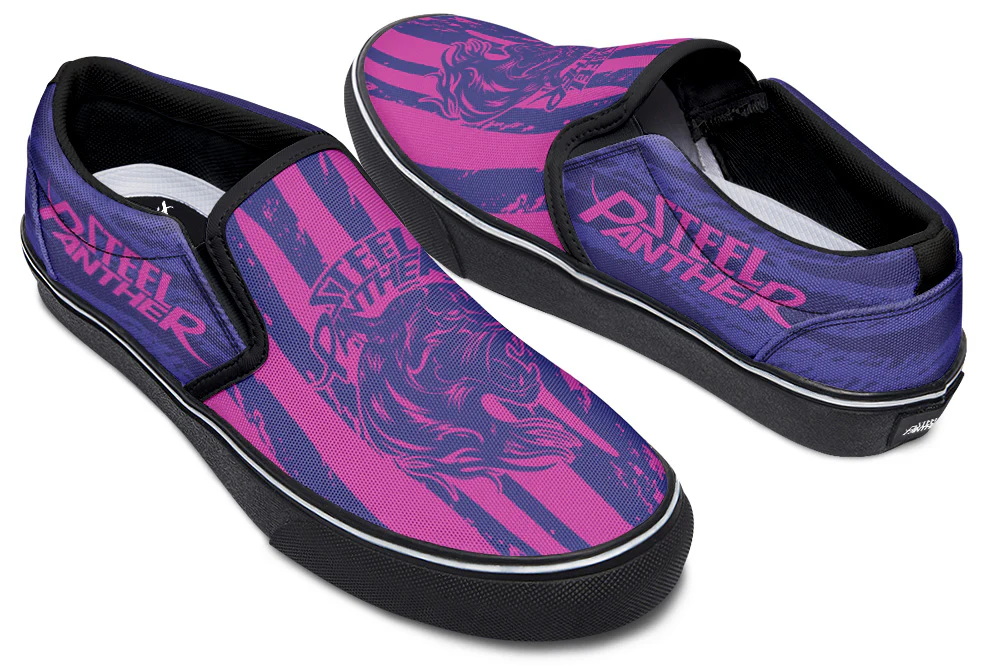 Slipon Pink Blue Tiger Pattern - Image 6
