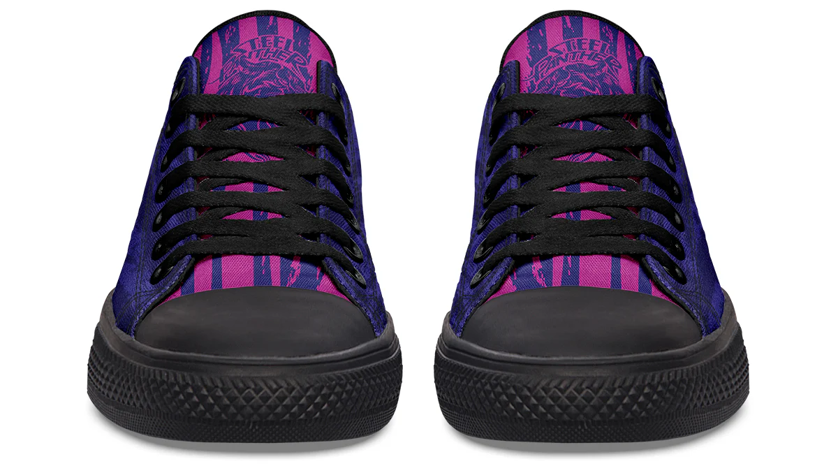 Low Top Pink Blue Tiger Pattern - Image 6