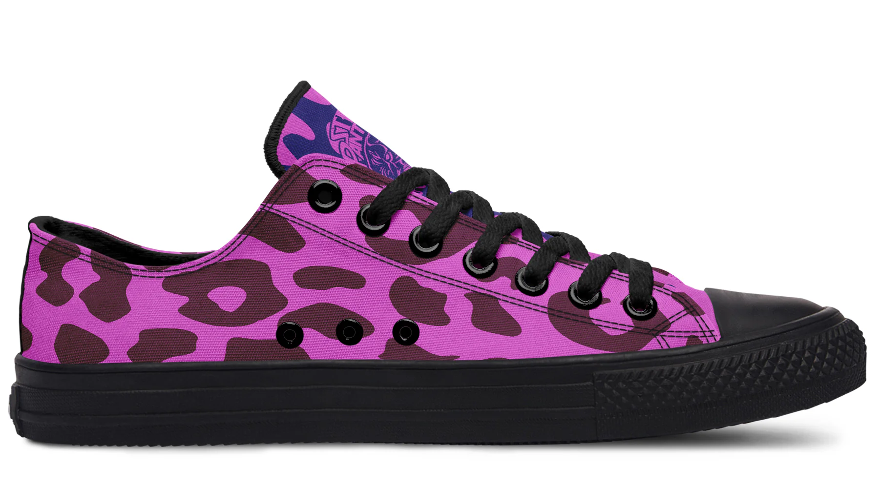 Low Top Purple Pink Leopard Pattern - Image 3