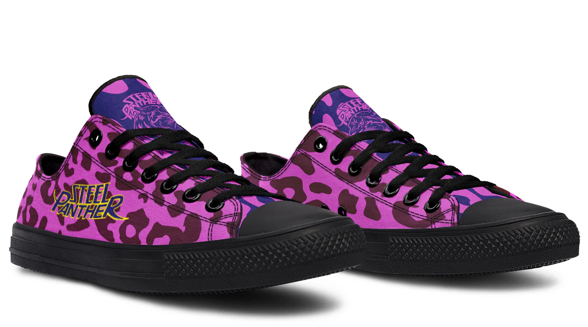 Low Top Purple Pink Leopard Pattern - Image 4