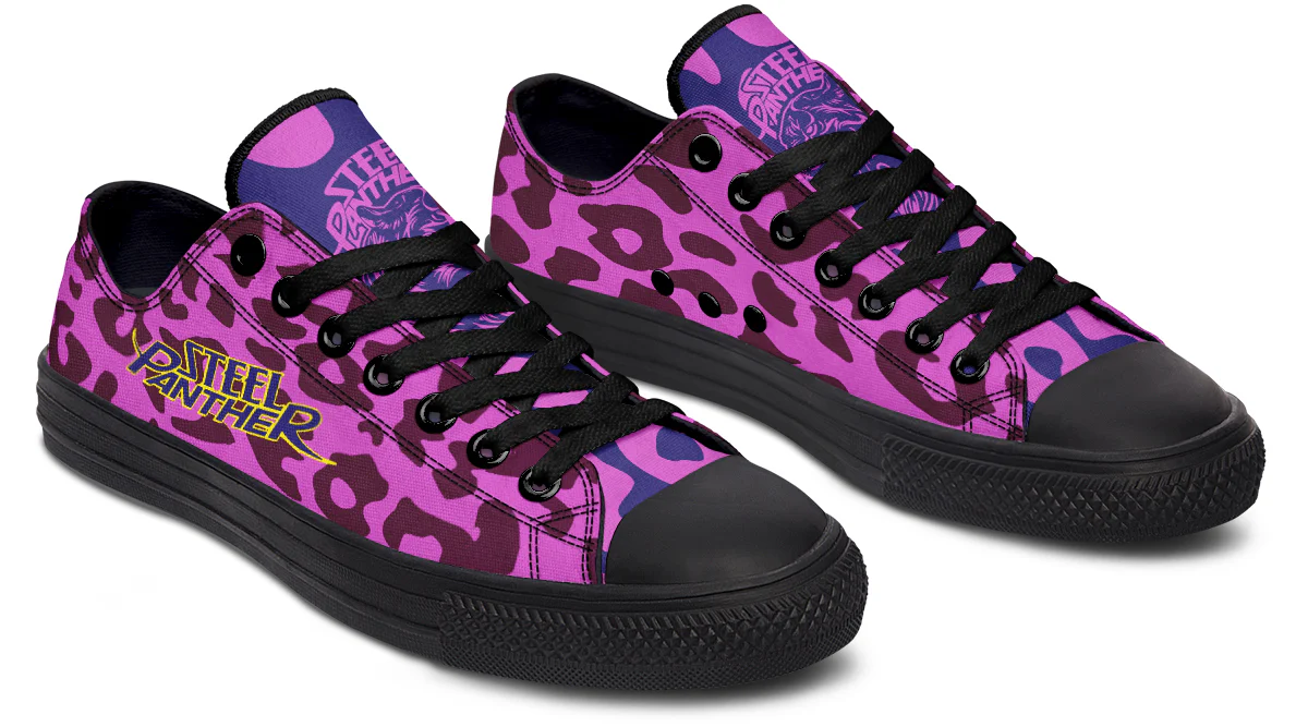 Low Top Purple Pink Leopard Pattern - Image 5