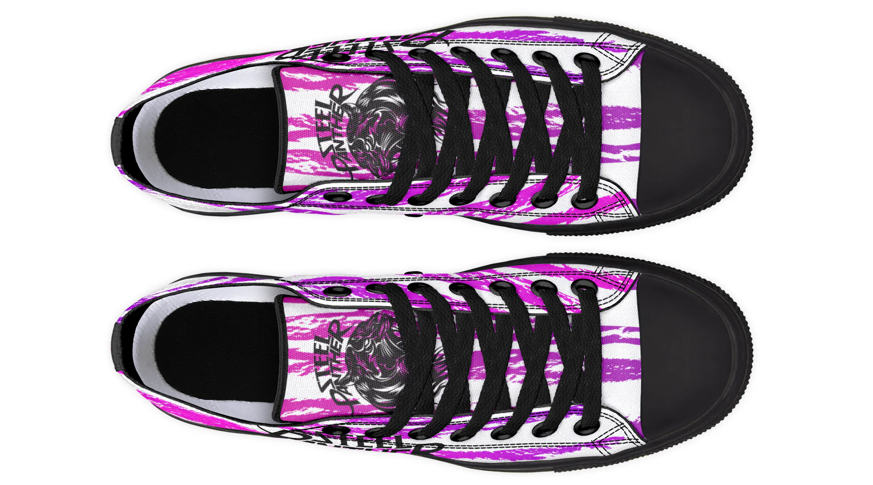 Low Top White Tiger Pattern - Image 9